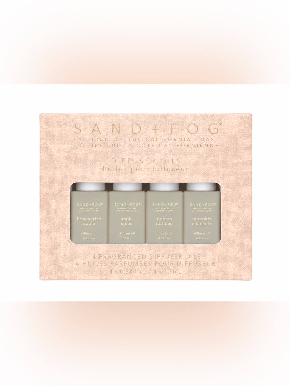 Sand + Fog Diffuser Oil Set — Pumpkin Chai Latte & Apple Scents